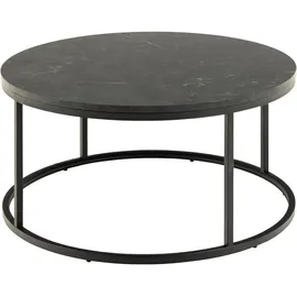 Actona Spiro Schwarz Marmor 80 x 40 cm