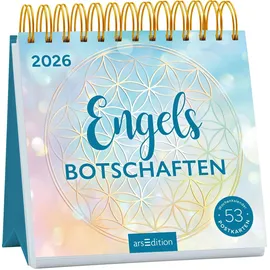 arsEdition Postkartenkalender Engelsbotschaften 2026: Wochenkalender 2026, 53 Postkarten für himmlische Momente