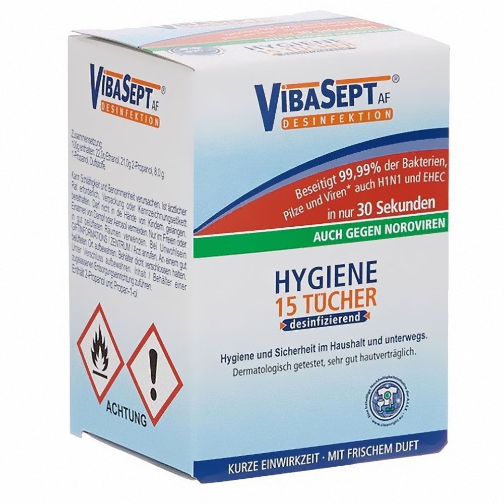 Vibasept Hygiene Desinfektionstücher 15 St