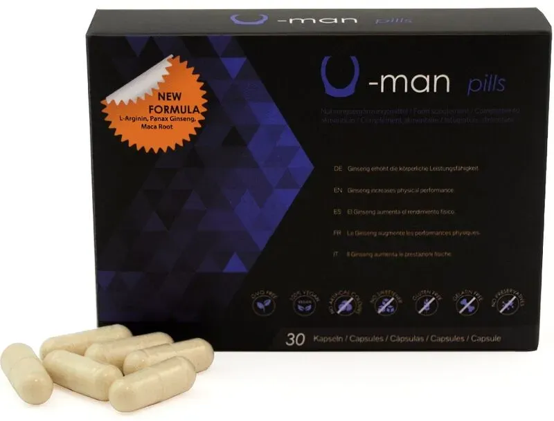 500 COSMETICS - U-MAN VERBESSERT PENISGRÖSSE UND SEXUELLE KRAFT - 30 KAPSELN