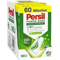 Persil Power Bars Universal Waschmittel 180 (3 x 60) Waschladungen, vordosiertes Vollwaschmittel in nachhaltiger Verpackung, für hygienisch reine Wäsche bereits ab 20° C