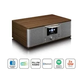 Lenco DIR-270WD Radio mit Internet, DAB, FM radio/ CD/BT - Wood
