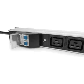 Digitus Basis IT PDU, 1-phasig 32A, 24 x C13, 4 x C19, 3 m Zuleitung, IEC 60309 32 A Stecker