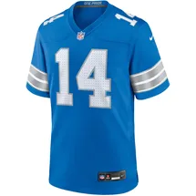 Nike Footballtrikot NIKE "Nike Trikot Detroit Lions NFL Home Game Jersey St. Brown 14", Damen, Gr. L, blau (mehrfarbig), 100% Polyester, Trikots