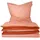 Renforcé apricot/kupfer 155 x 220 cm + 80 x 80 cm