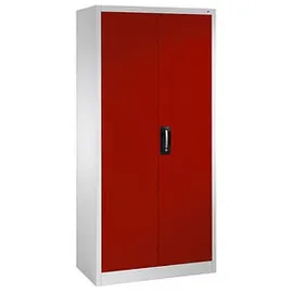 C+P CP Stahlschrank C 2000 Acurado 9260-000 S11312 lichtgrau, rubinrot 93,0 x 40,0 x 195,0 cm, aufgebaut