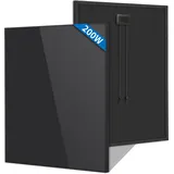 FIREFLY ENERGY 200W Monokristallines Solarpanel Balkonkraftwerk Komplett Schwarz für Wohnmobile, Boote, Anhänger, Wohnmobile, Marine, Off-Grid-System