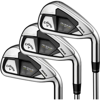 Callaway Golf Rogue ST Max Eisen-Set (rechte Hand, Graphitschaft, Light Flex, 4 Eisen - PW, Set mit 7 SCHL?gern)