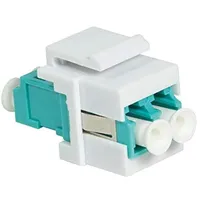Logilink NK0031 LWL Kupplung, 2X LC-Duplex, Multimode blau
