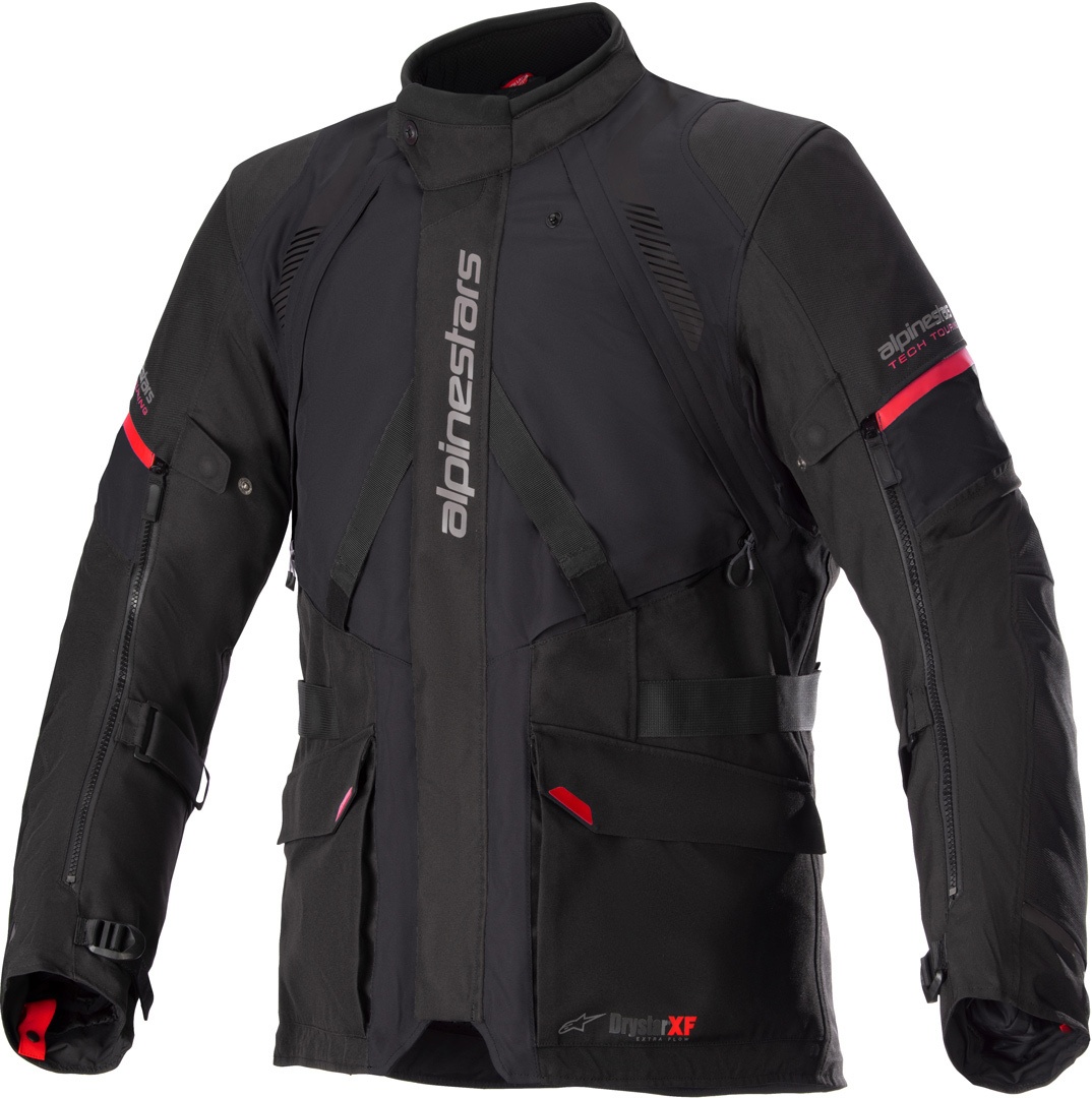 Alpinestars Monteira Drystar® XF wasserdichte Motorrad Textiljacke, schwarz-rot, Größe S