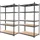 ECD Germany 2er Set Werkstattregal Schwerlastregal 200x100x60 cm Anthrazit, Metall, 5 MDF Holz Böden, belastbar bis 875 kg, Lagerregal