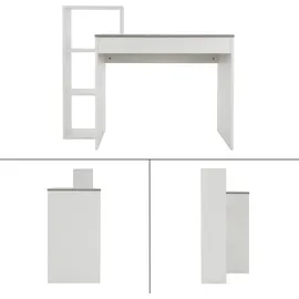 ML-Design Schreibtisch Regal, 110x72x40 cm, Holz, 2-in-1 System, für Zuh... - Grau