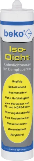 Klebemasse - beko Iso-Dicht - Dampfsperrenkleber blau - 310ml
