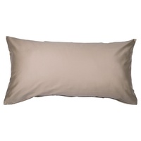 JANINE Mako-Satin-Kissenbezug LENI, Taupe - 40 x 80 cm