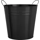 Mica decorations Joey Topf Eisen Ø 27 x 25 cm schwarz