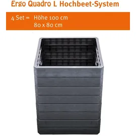 GARANTIA Ergo Quadro L 80 x 80 x 25 cm grau