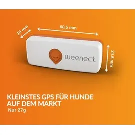 Weenect XS GPS Tracker für Hunde, Weiß