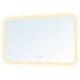 doporro Sogood - Doporro Badspiegel-03 Led-beleuchtung 1200x700mm Dimmen Wandspiegel Beschlagfrei Mit Touchbedienung 5 Mm Glas