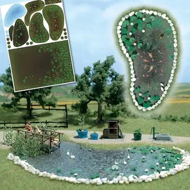 BUSCH Gartenteich Set 1210 H0