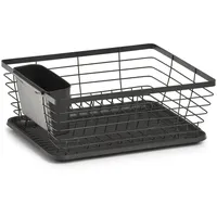 Zeller Abtropfgestell 37 x 30,5 x 14,5 cm schwarz