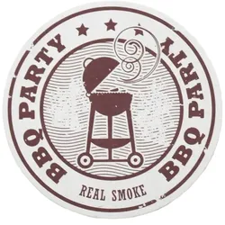 Sovie HORECA Bierdeckel BBQ Party Real Smoke, Ø 10,7 cm, 100 Stück