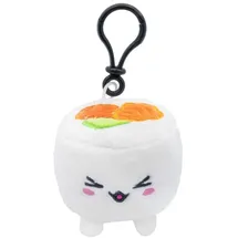 Joy Toy Plushi Plüschfigur mit Schlüsselanhänger Uramaki Sushi mit Lachs 7 cm