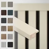 HEXIM Abschlussleiste 137,5x2,7cm passend für unsere Akustikpaneele - flexible Lamellenwand Holz MDF Wandpanelee Lamellenverkleidung Wandverkleidung (1 Abschlussleiste Palomino - APAH01)