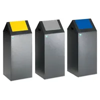 Proregal Wertstoffsammler 60 l Grau-Gelb