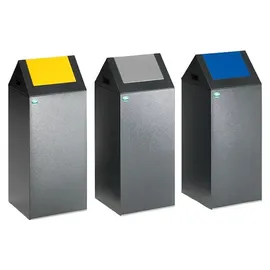 Proregal Wertstoffsammler 60 l Grau-Gelb