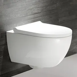 Geberit Acanto Wand-WC mit WC-Sitz Weiß KeraTect