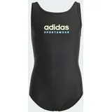Adidas Sportswear U-back Badeanzug Black / Green Spark 128