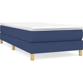vidaXL Boxspringbettgestell 90 x 200 cm Blau