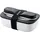 Guzzini - On The Go, STORE&GO Set Lunchbox mit Reisebesteck - Weiß, 20 x 12 x h7 cm | 900ml - 17110211