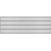 FA-Bausysteme Doppelstabmattenzaun 6/5/6 250 x 83 cm Anthrazit