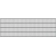 FA-Bausysteme Doppelstabmattenzaun 6/5/6 250 x 83 cm Anthrazit