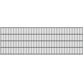 FA-Bausysteme Doppelstabmattenzaun 6/5/6 250 x 83 cm Anthrazit