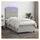 vidaXL Boxspringbett 100 x 200 cm Hellgrau