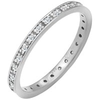 Elli DIAMONDS Aufsteckring Diamant 0.14 ct. 585 Weißgold Ringe Damen