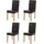 MCW Esszimmerstuhl Littau Leder braun 4er Set