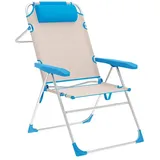 marbueno summer 10174 Klappstuhl 67 x 66 x 99 cm blau/beige