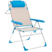 marbueno summer 10174 Klappstuhl 67 x 66 x 99 cm blau/beige