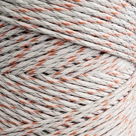 ZGM Weidezaunlitze Premium weiß/orange 200 m, 9 Leiter