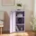 [en.casa] Burlöv Aktenschrank 40 x 35 x 88 cm lila