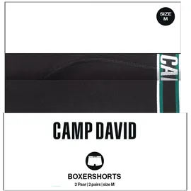 Camp David Boxershorts race black L 2er Pack