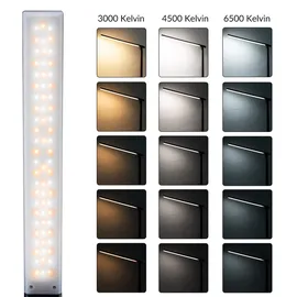 monzana Schreibtischlampe USB Ladeanschluss 5 Helligkeitsstufen Touch Tischlampe Nachttischlampe Leselampe