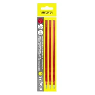 Online Schreibgeräte ONLINE® magiXX L Gelschreiberminen rot 0,7 mm 3 St.