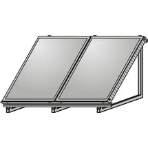 Wolf Heiztechnik AluFlex-U Aufstellgerüst Hochformat für 2 Kollektoren F3-1/CFK-1
