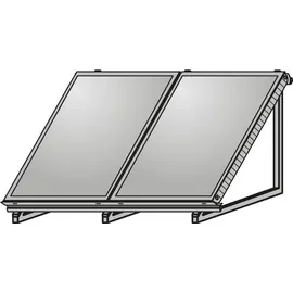 Wolf Heiztechnik AluFlex-U Aufstellgerüst Hochformat für 2 Kollektoren F3-1/CFK-1
