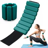 YGVQN Tragbare Gewichtsmanschetten, 2 Pcs Verstellbare Handgelenkgewichte und Knöchelgewichte Set (0.45 KG / 0.9 KG) für Damen und Herren, Joggen, Yoga, Pilates, Aerobic, Cardio, Krafttraining, Tanz