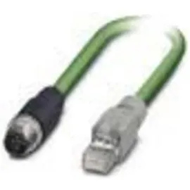 Phoenix Contact 1403496 M12 / RJ45 Patchkabel CAT 5e SF/UTP 3.00m Grün Flammwidrig 1St.